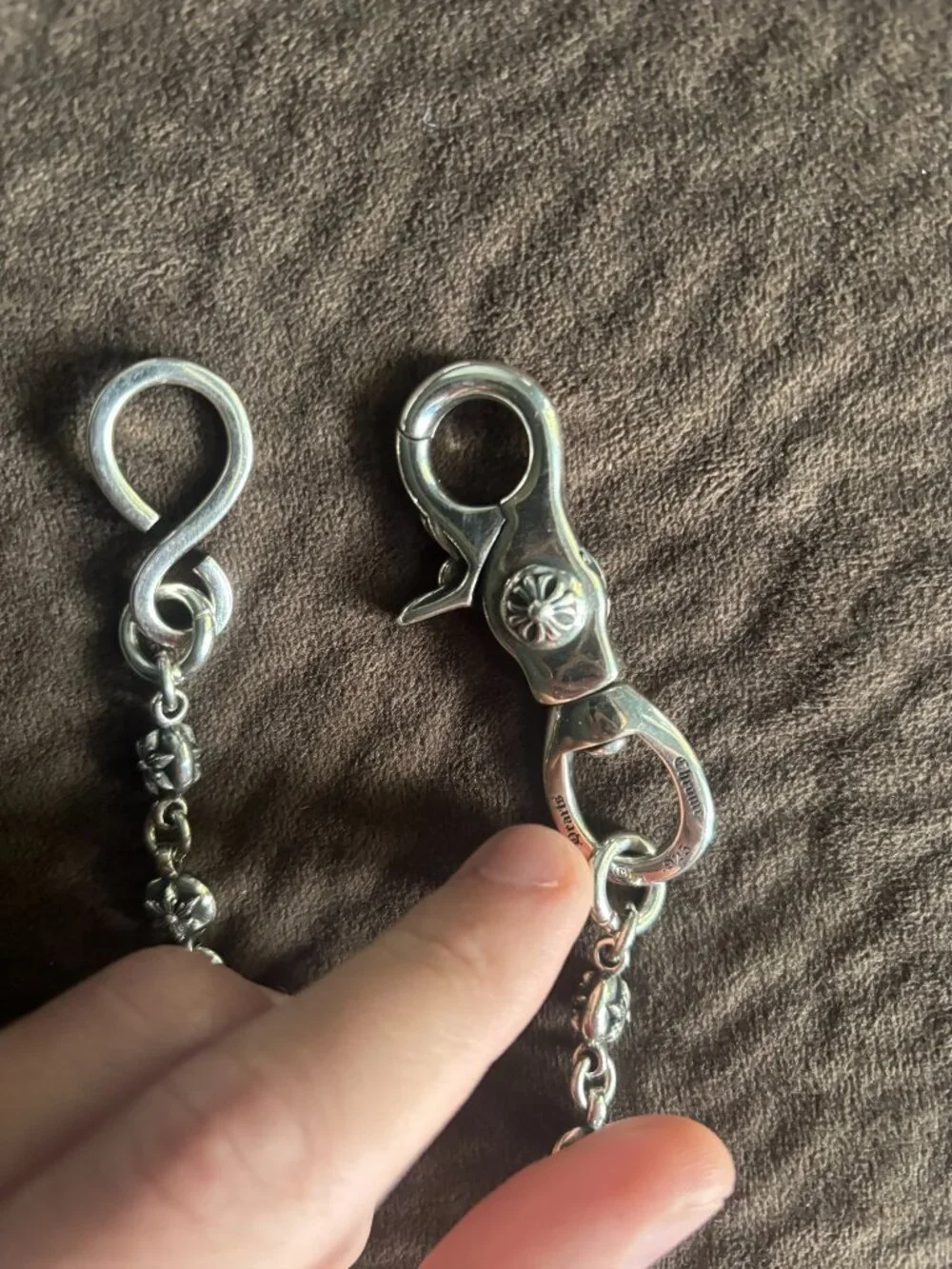 Chrome hearts six star wallet chain
